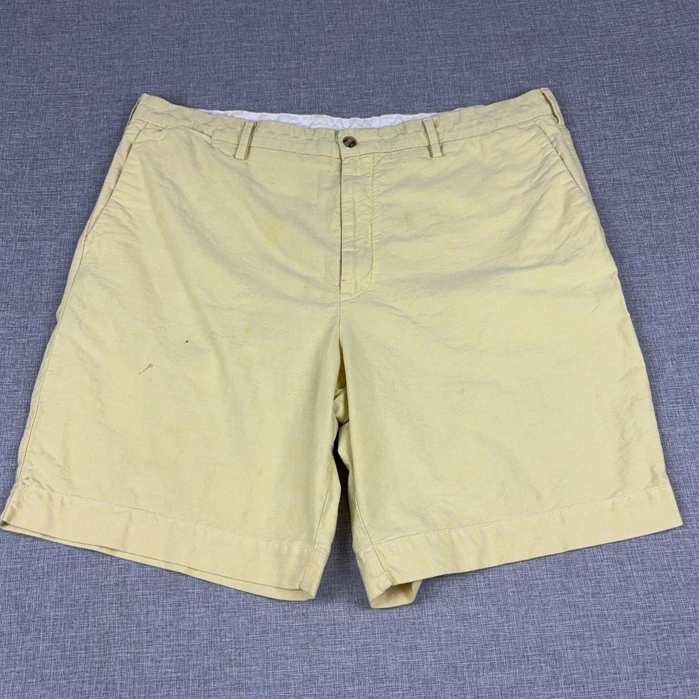 Polo Ralph Lauren Shorts Mens‎ 40 Yellow Canvas Chino Classic 9 Inseam Casual